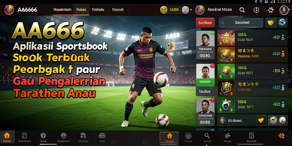 Tampilan menarik dari gameplay Sportsbook AA666 dengan berbagai opsi taruhan.