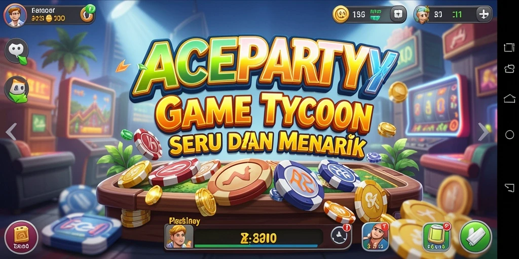 Tampilan gameplay <strong>ACEPARTY</strong> yang dinamis dan interaktif.