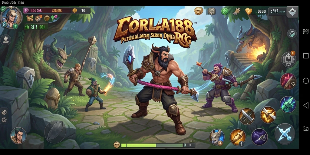 Tampilan gameplay CORLA188 yang menakjubkan dalam dunia RPG.