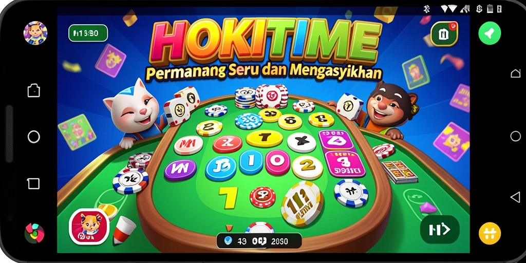 Screenshot menunjukkan gameplay HOKITIME yang penuh keseruan Bingo.