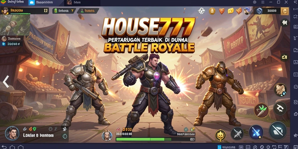 Tangkapan layar menunjukkan aksi seru dalam pertempuran Battle Royale.