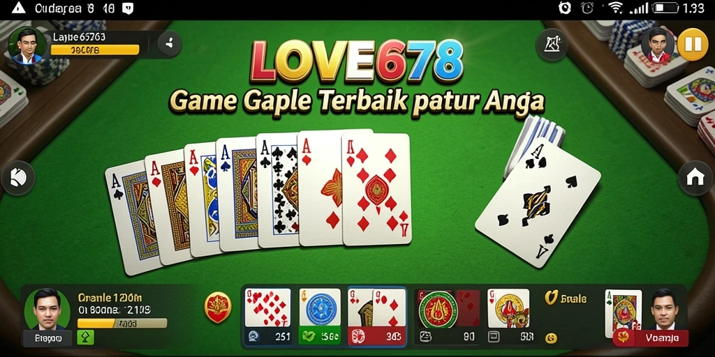 Screenshot menunjukkan gameplay seru Gaple di LOVE678.