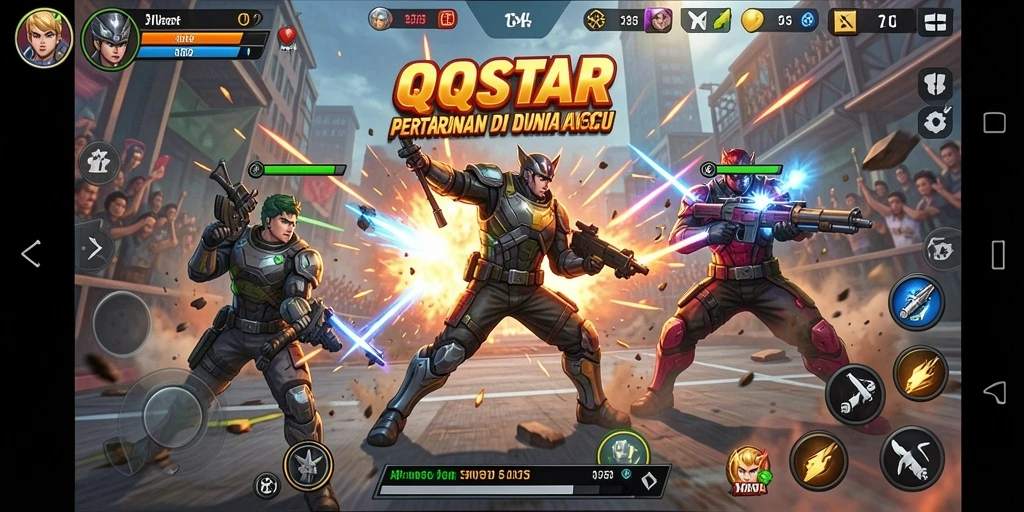Gameplay seru dan grafis menawan di QQSTAR.
