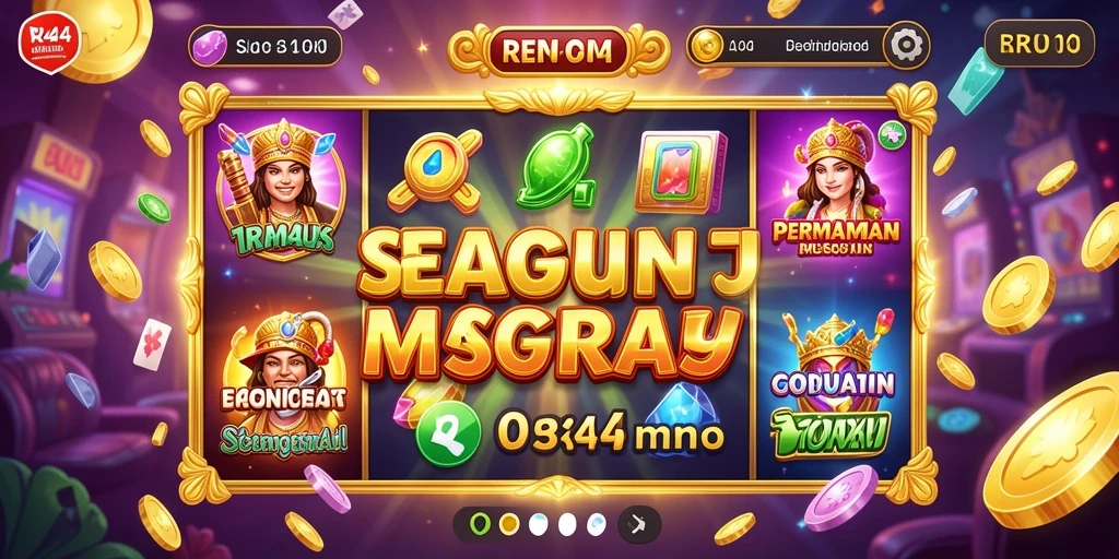 Screenshot gameplay RR44 menunjukkan keseruan bermain Slot dengan desain menarik.