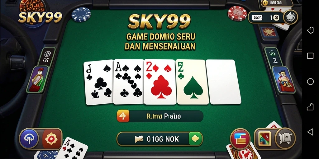 Gameplay seru dalam SKY99 dengan berbagai mode Domino.