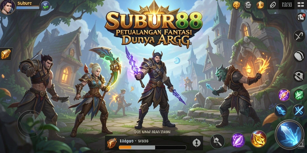 Tampilan gameplay seru di SUBUR88 dengan pertarungan ARPG mendebarkan.
