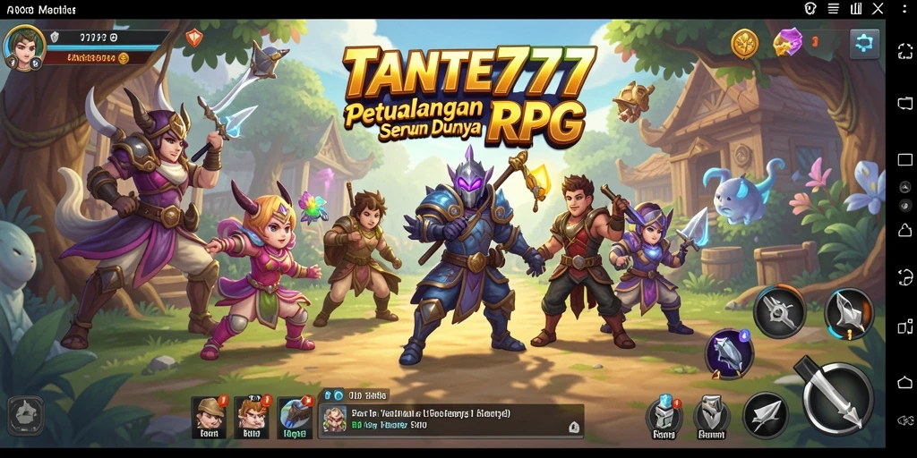 Tampilan gameplay <strong>TANTE777</strong> yang memikat dengan karakter dan petualangan yang seru.