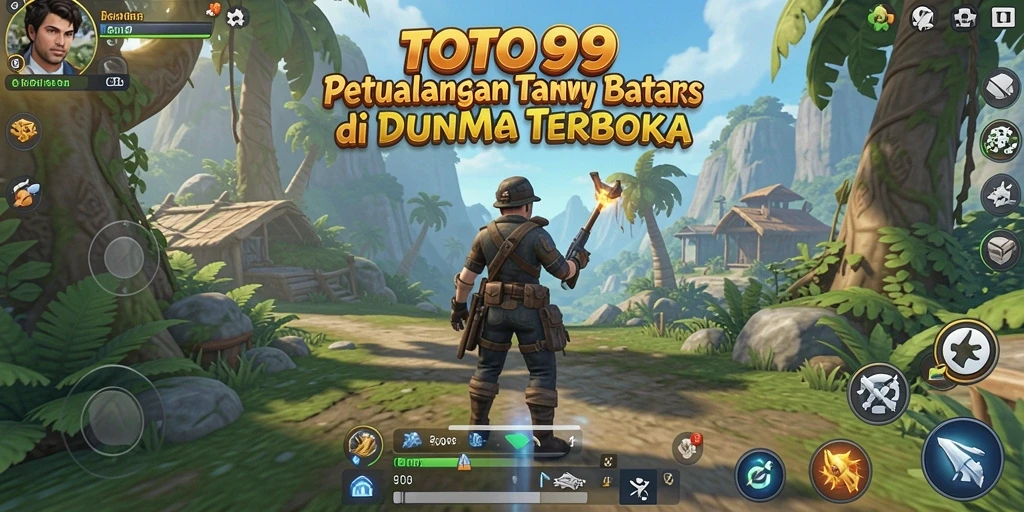 Tangkapan layar gameplay TOTO99 menampilkan petualangan di dunia terbuka yang luas.